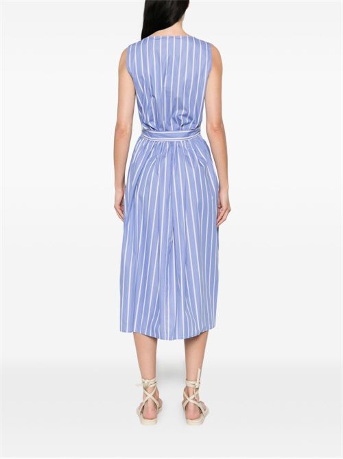 Abito donna Emme Marella lungo smanicato a righe lavanda EMME Marella | KABALA022